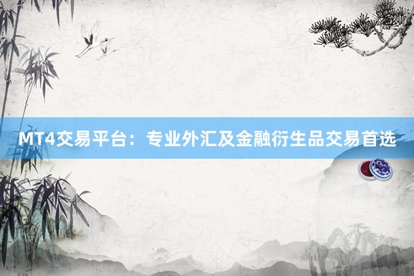 MT4交易平台：专业外汇及金融衍生品交易首选